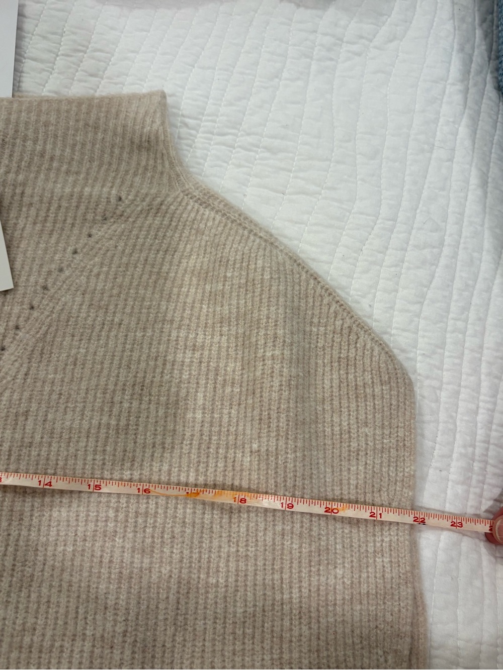 THML Tan Ribbed Mock Turtle Neck Sweater - Picture 10 of 10
